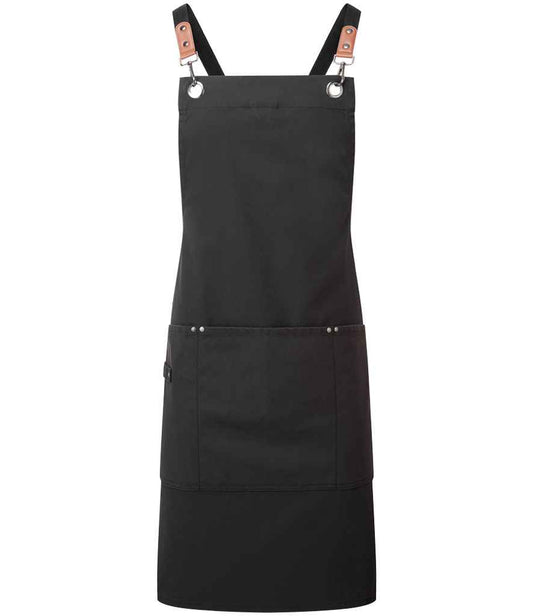 Premier Clip 'n' Clasp Cross Back Bib Apron - FRONT