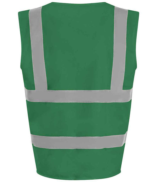 Pro RTX High Visibility Waistcoat - Kelly Green - back