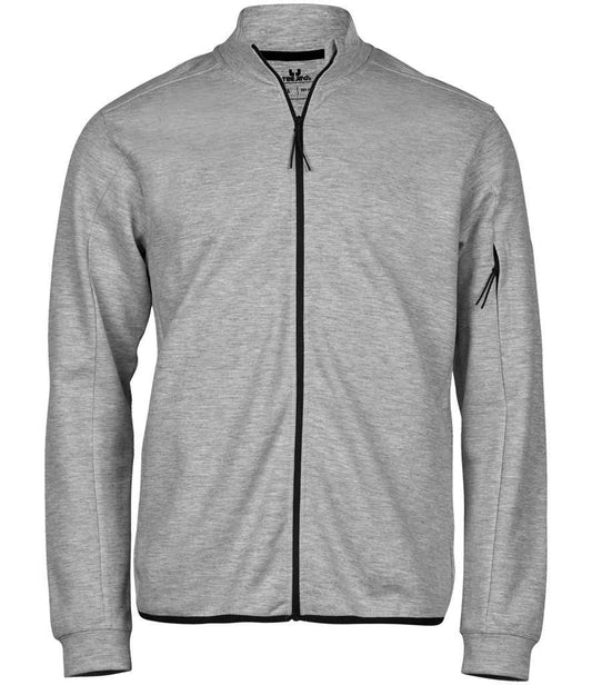 Tee Jays Athletic Full Zip Sweat Cardigan - FRONT