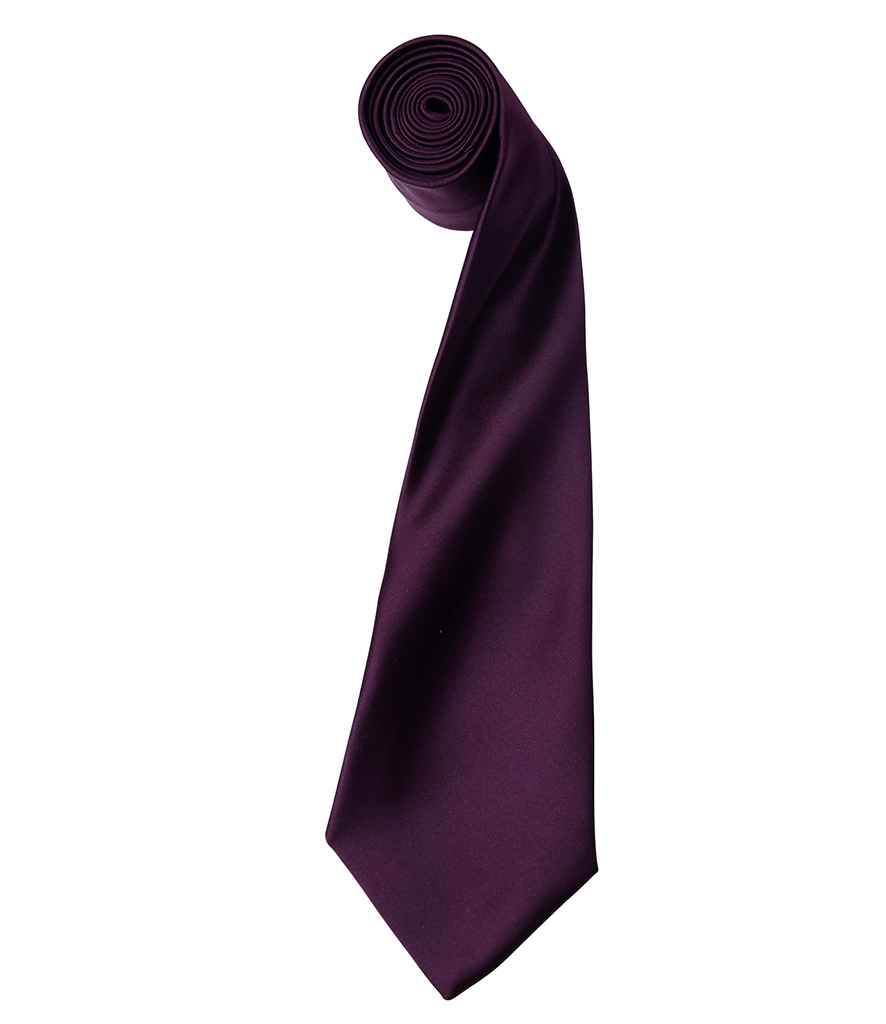 Premier 'Colours' Satin Tie - FRONT