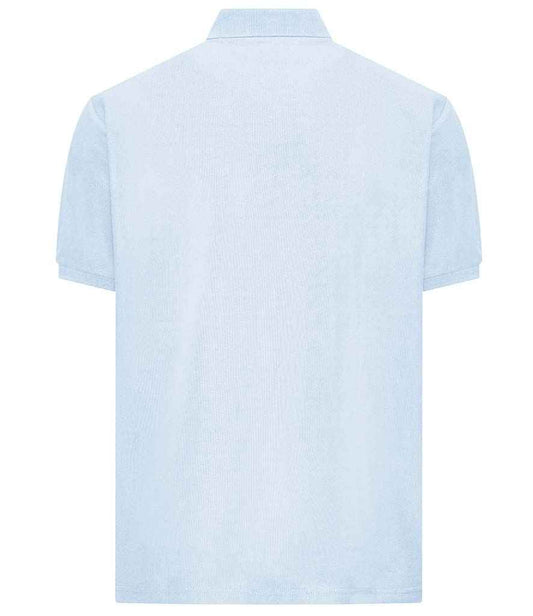 AWDis Academy Senior Piqué Polo Shirt - Sky Blue (AC004) - back