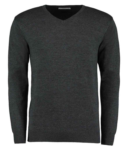 Kustom Kit Arundel Cotton Acrylic V Neck Sweater - FRONT
