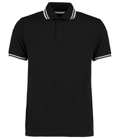 Kustom Kit Contrast Tipped Poly/Cotton Piqué Polo Shirt - FRONT