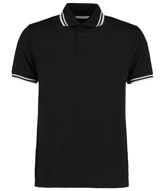 Kustom Kit Contrast Tipped Poly/Cotton Piqué Polo Shirt - FRONT