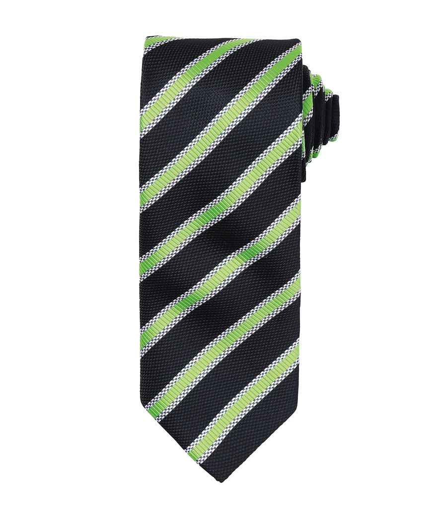Premier Waffle Stripe Tie - FRONT