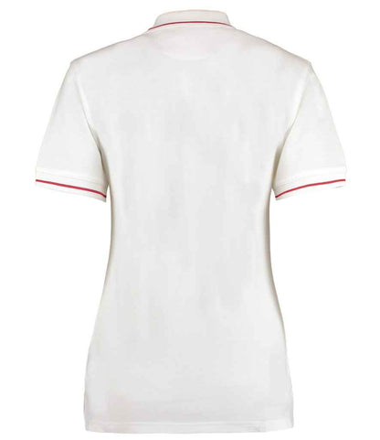 Kustom Kit Ladies St Mellion Tipped Cotton Piqué Polo Shirt - BACK