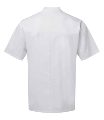 Premier Essential Short Sleeve Chef's Jacket - BACK