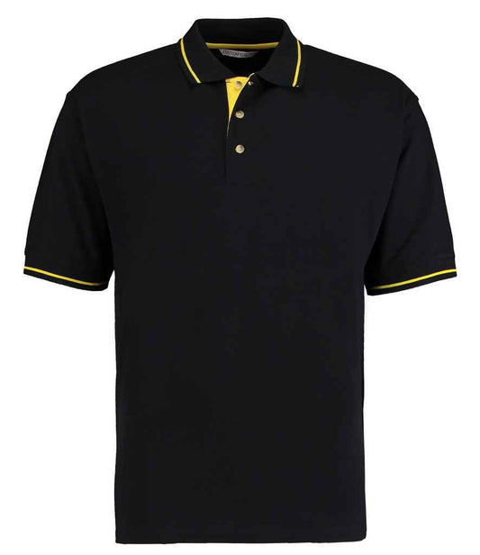 Kustom Kit St Mellion Tipped Cotton Piqué Polo Shirt - FRONT