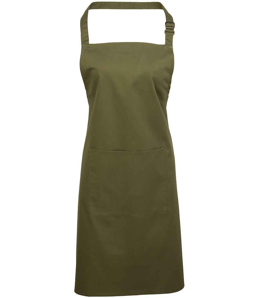 Premier 'Colours' Bib Apron with Pocket - FRONT