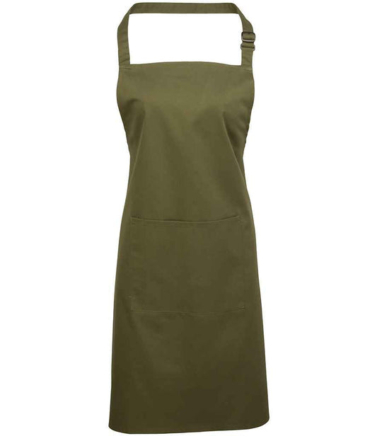 Premier 'Colours' Bib Apron with Pocket - FRONT