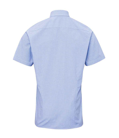Premier Gingham Short Sleeve Shirt - BACK