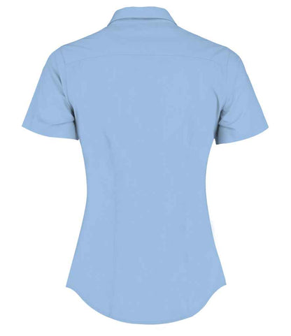 Kustom Kit Ladies Short Sleeve Tailored Poplin Shirt - BACK