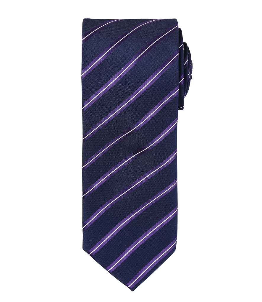 Premier Sports Stripe Tie - FRONT