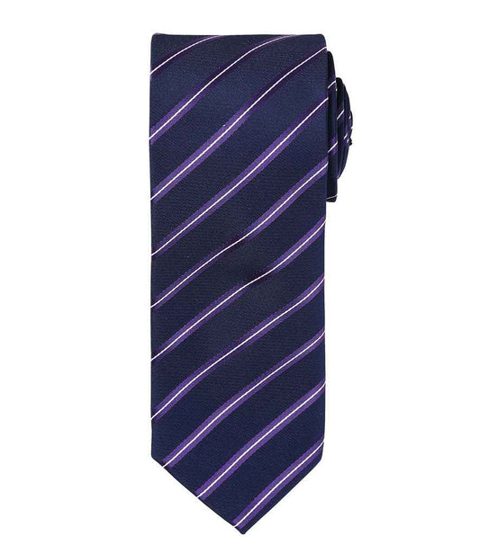Premier Sports Stripe Tie - FRONT