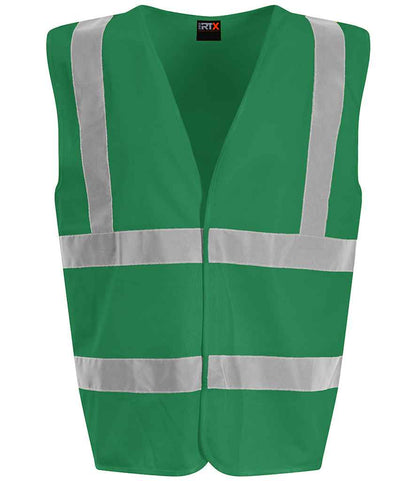 Pro RTX High Visibility Waistcoat - Kelly Green - front