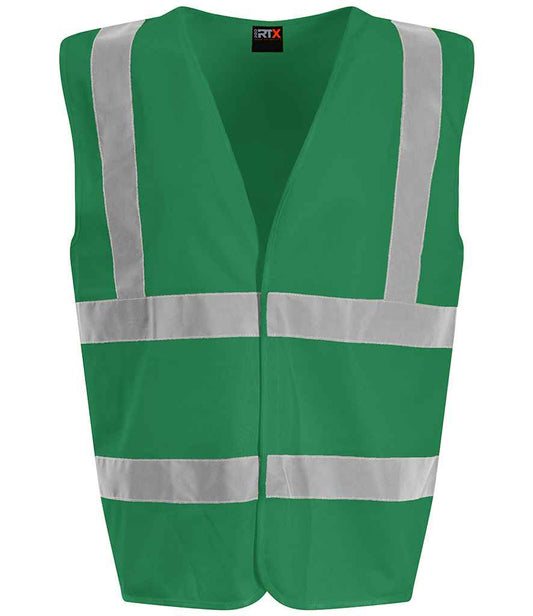 Pro RTX High Visibility Waistcoat - Kelly Green - front