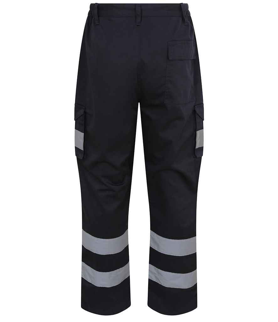 Pro RTX High Visibility Cargo Trousers - Navy - back