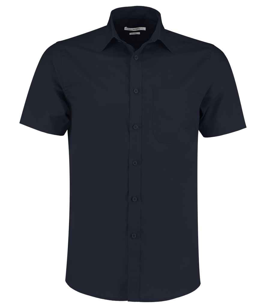 Kustom Kit Short Sleeve Tailored Poplin Shirt - FRONT