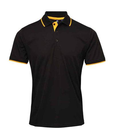 Premier Contrast Coolchecker® Piqué Polo Shirt - FRONT