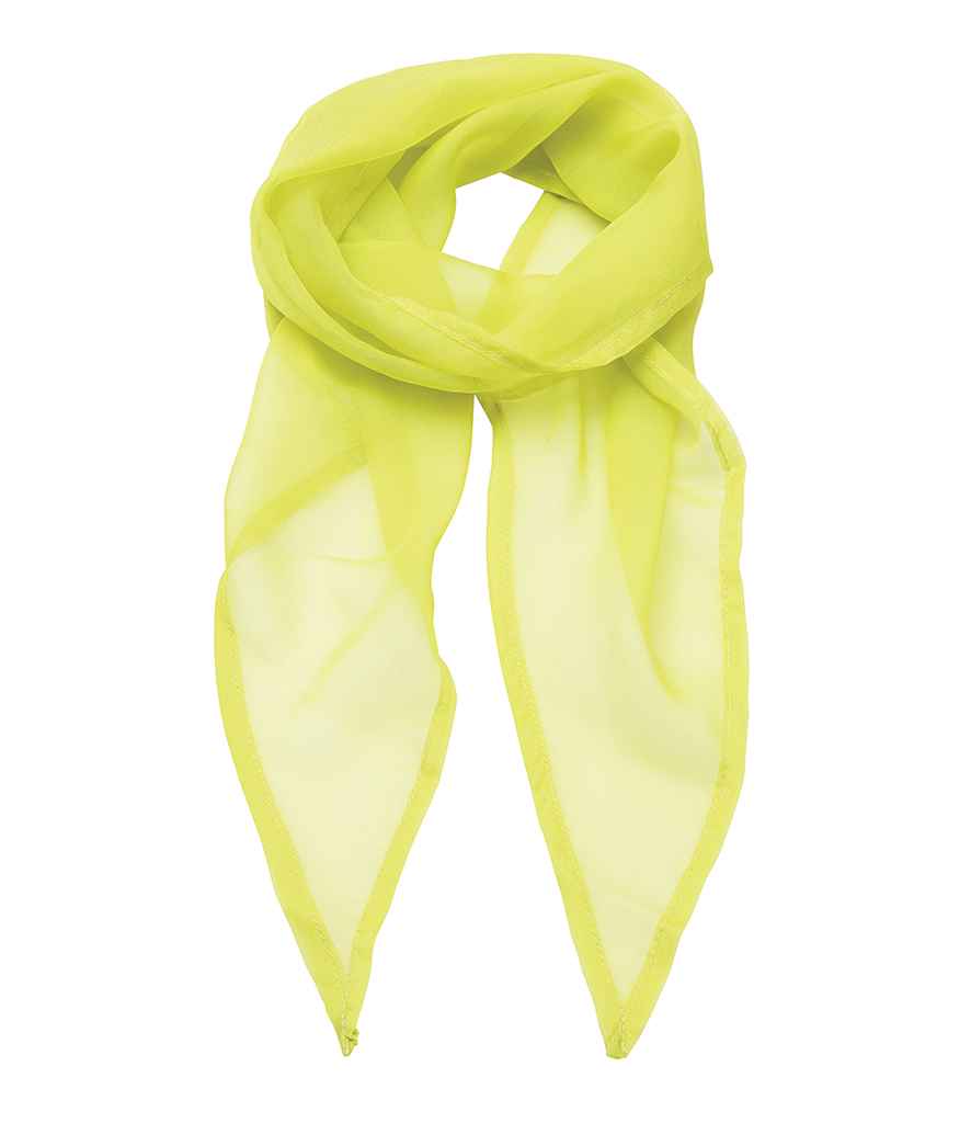 Premier 'Colours' Chiffon Scarf - FRONT