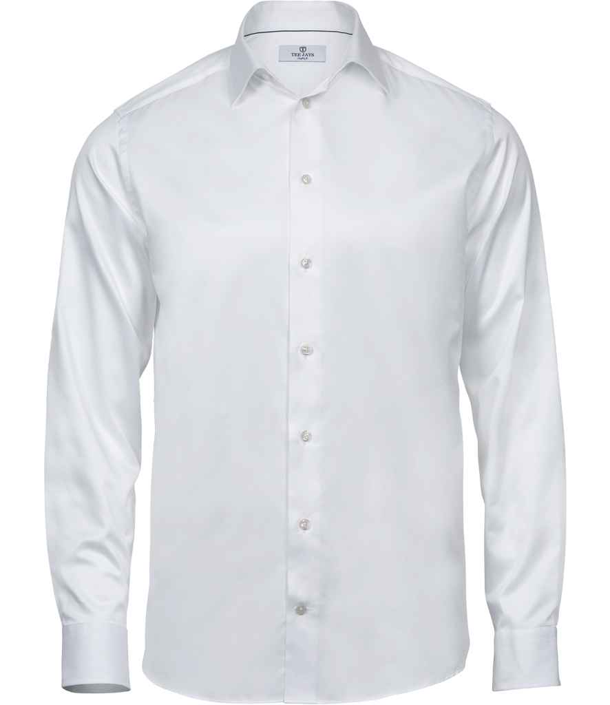 Tee Jays Luxury Comfort Fit Long Sleeve Oxford Shirt - FRONT