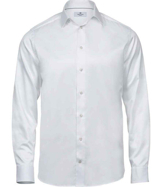 Tee Jays Luxury Comfort Fit Long Sleeve Oxford Shirt - FRONT
