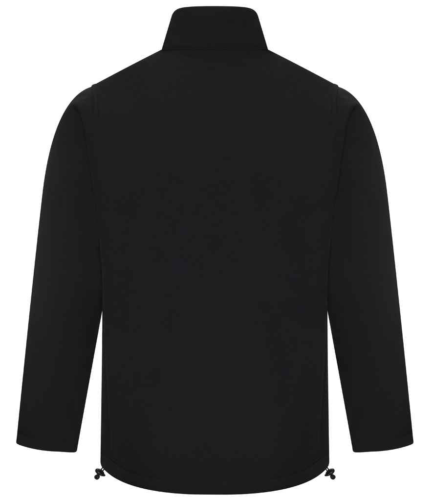 Pro RTX Pro Three Layer Soft Shell Jacket - Black - back