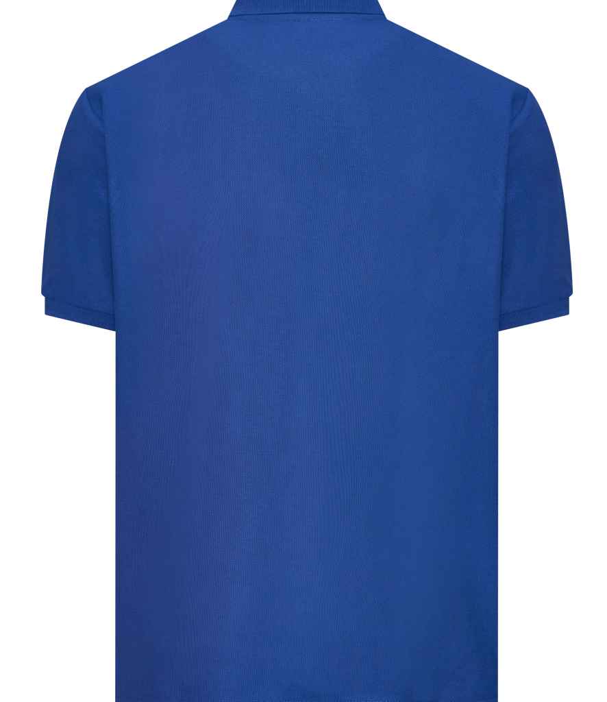 AWDis Academy Senior Piqué Polo Shirt - Royal Blue (AC004) - back