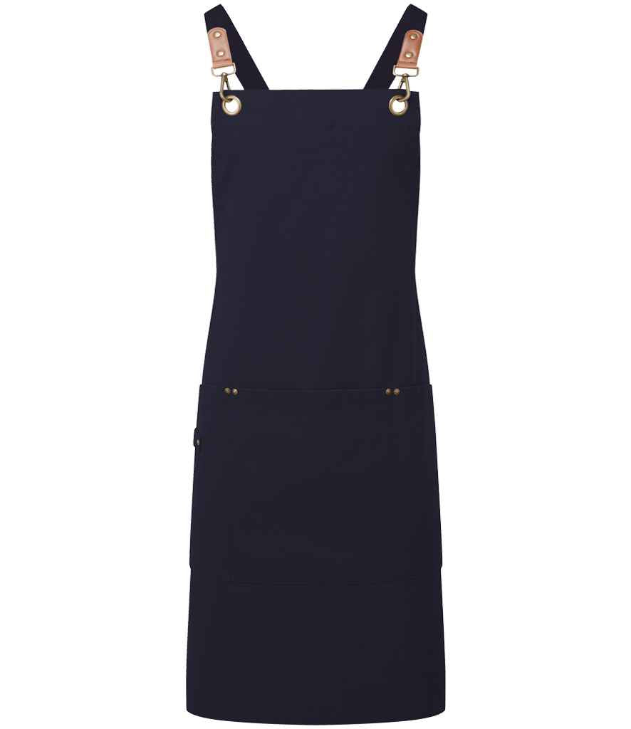 Premier Clip 'n' Clasp Cross Back Bib Apron - FRONT