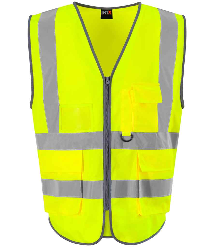 Pro RTX High Visibility Executive Waistcoat - Yellow - front