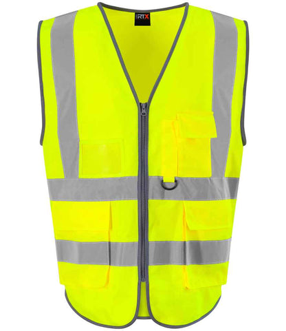 Pro RTX High Visibility Executive Waistcoat - Yellow - front