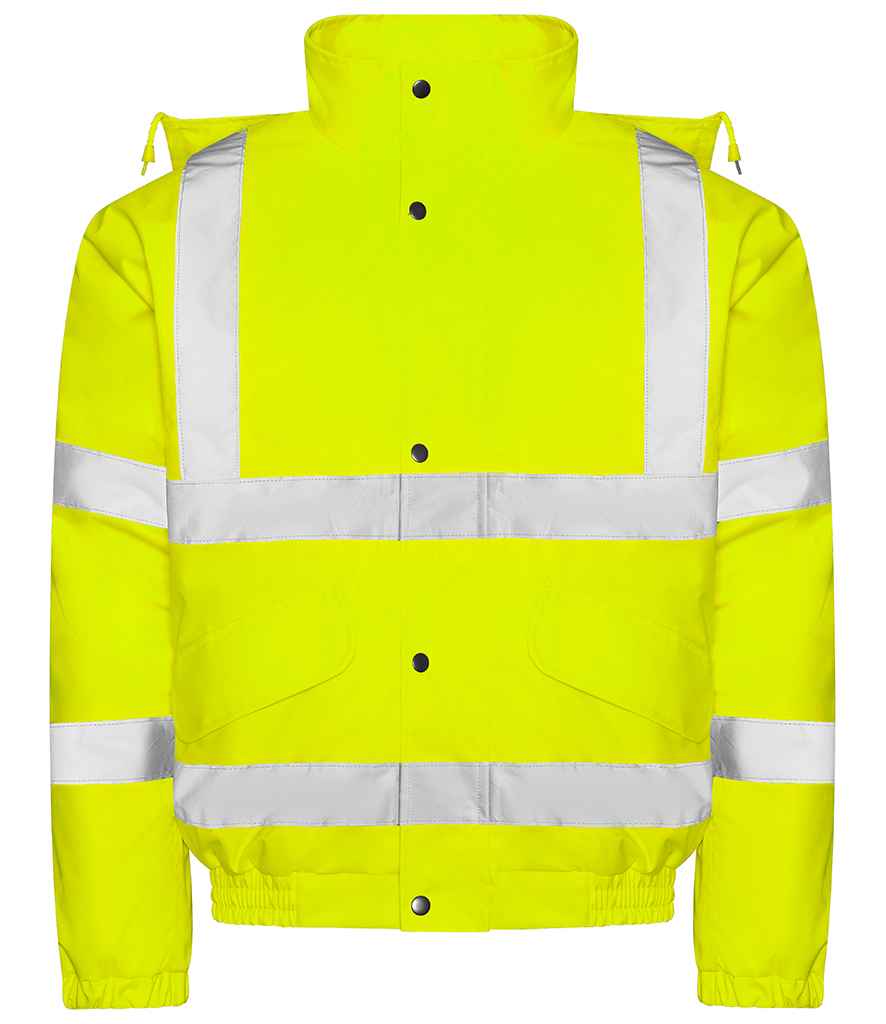 Pro RTX High Visibility Bomber Jacket - Yellow - front
