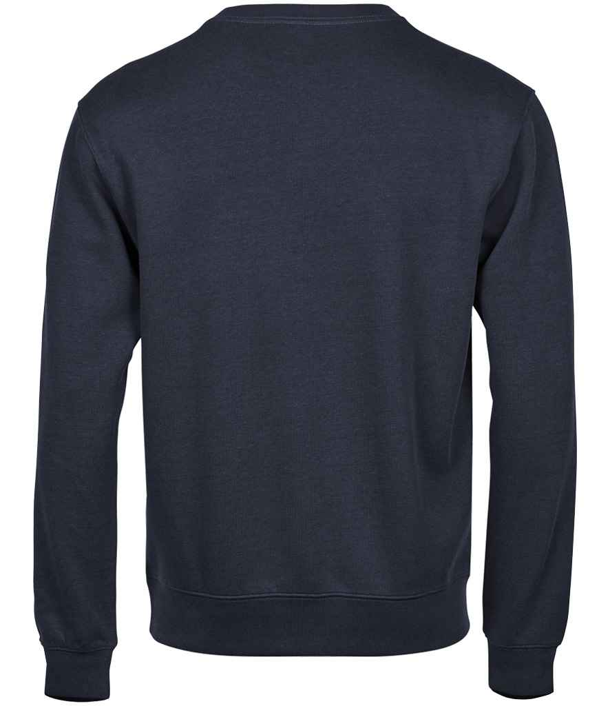Tee Jays Ribbed Interlock Crew Neck Sweatshirt - BACK
