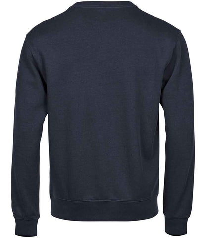 Tee Jays Ribbed Interlock Crew Neck Sweatshirt - BACK