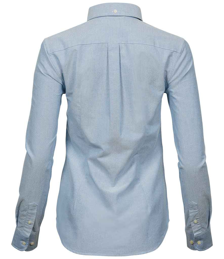 Tee Jays Ladies Perfect Long Sleeve Oxford Shirt - BACK