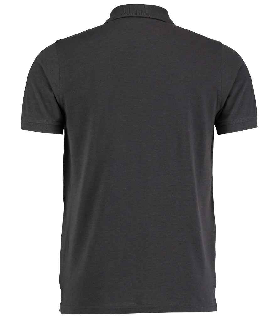 Kustom Kit Klassic Heavy Slim Fit Piqué Polo Shirt - BACK