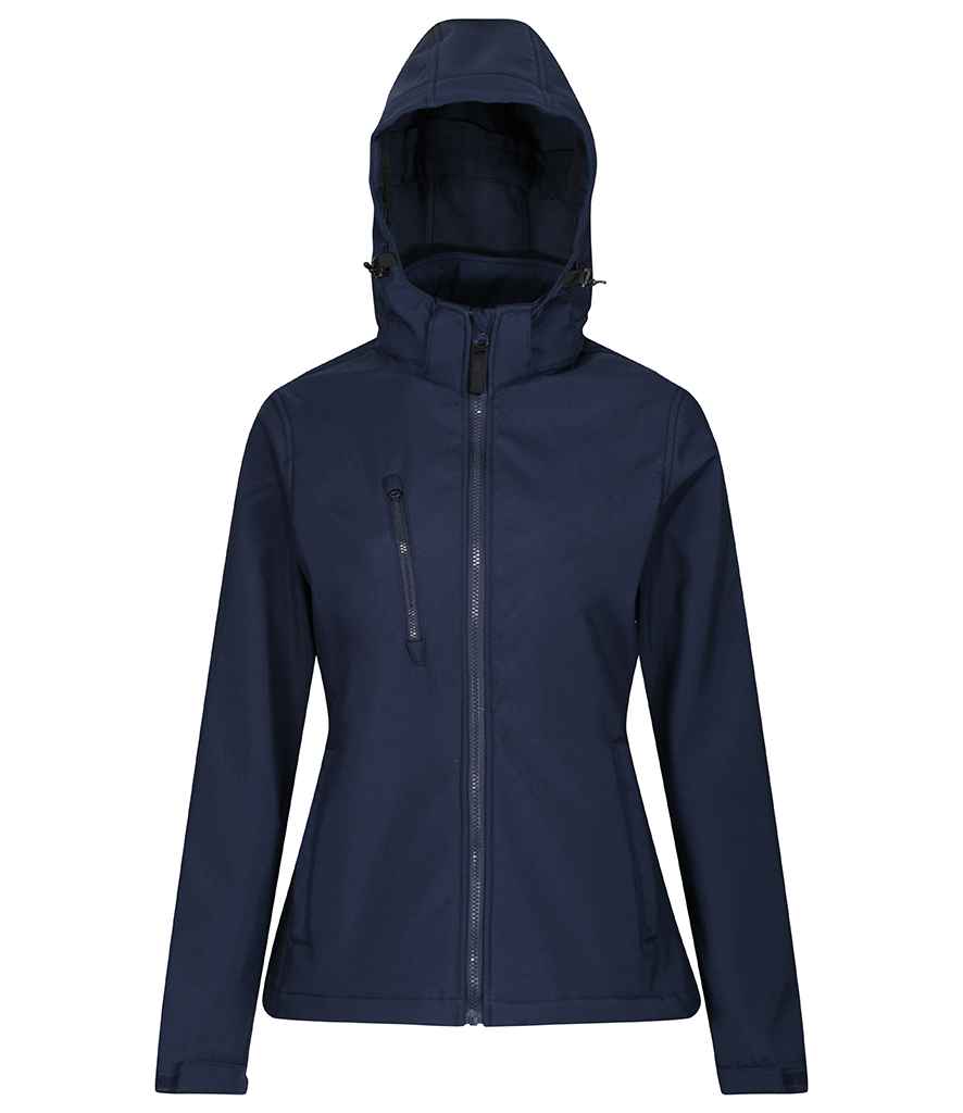 Regatta Ladies Venturer Three Layer Hooded Soft Shell Jacket - FRONT