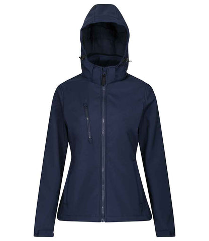 Regatta Ladies Venturer Three Layer Hooded Soft Shell Jacket - FRONT