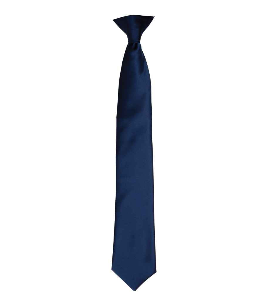 Premier 'Colours' Satin Clip Tie - FRONT