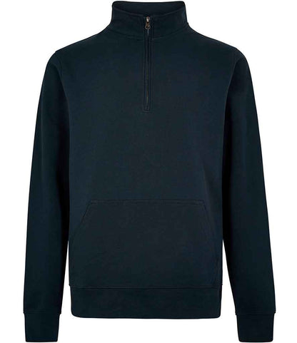 Kustom Kit Regular Fit 1/4 Zip Piqué Sweatshirt - FRONT
