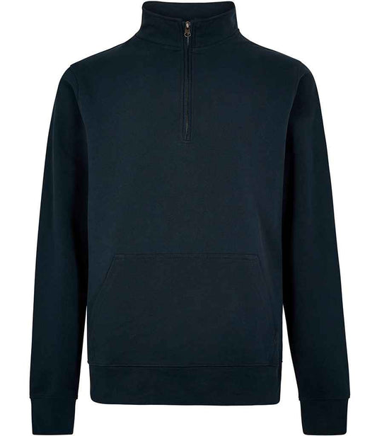 Kustom Kit Regular Fit 1/4 Zip Piqué Sweatshirt - FRONT