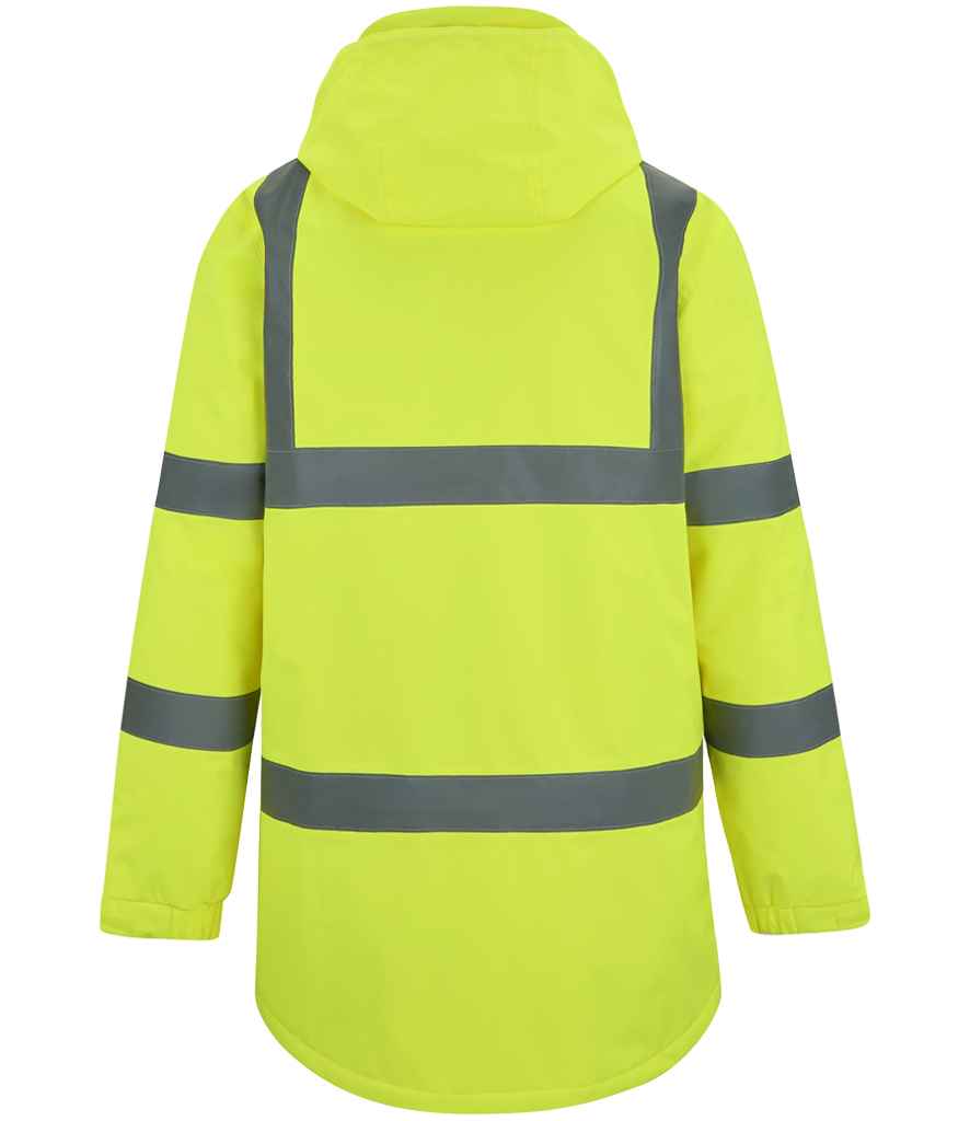 Regatta High Visibility Pro Contract Dover Parka - BACK