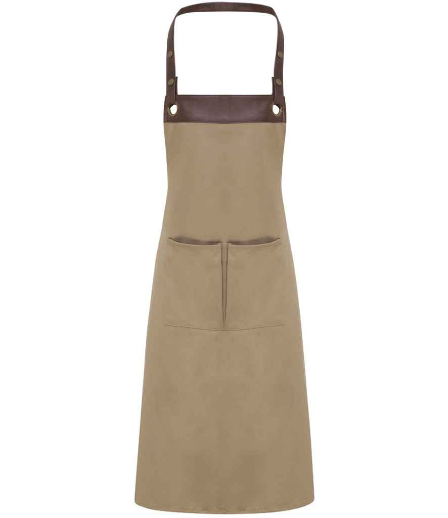 Premier Espresso Bib Apron - FRONT