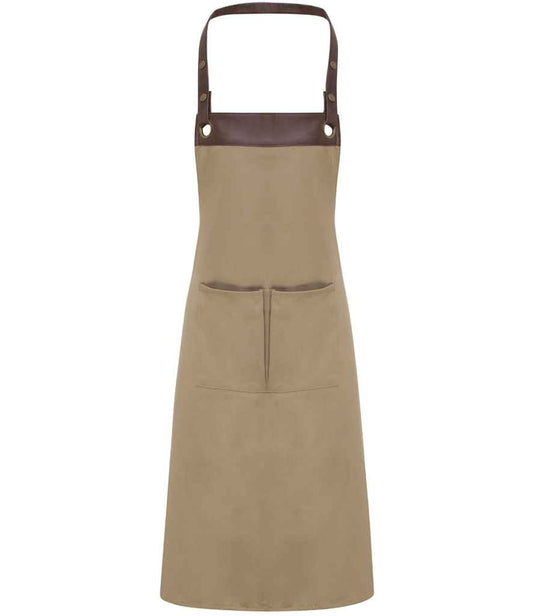 Premier Espresso Bib Apron - FRONT