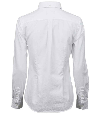 Tee Jays Ladies Perfect Long Sleeve Oxford Shirt - BACK