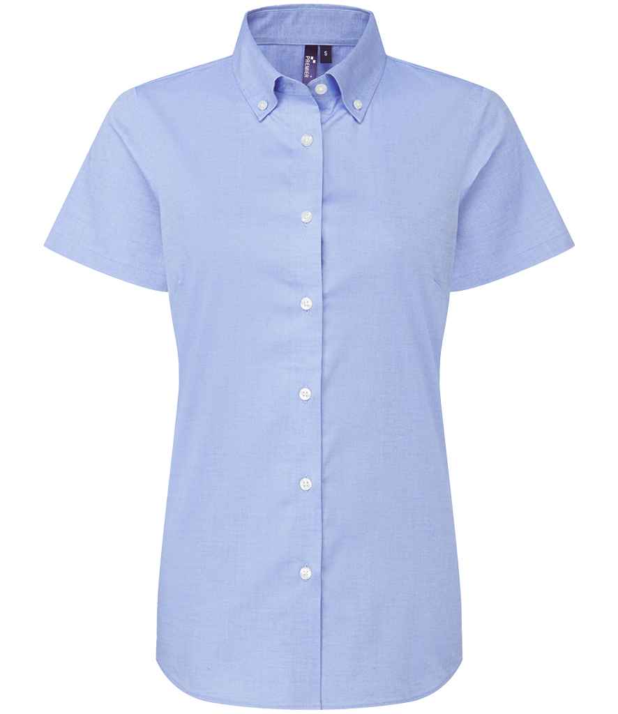 Premier Ladies Supreme Short Sleeve Oxford Shirt - FRONT