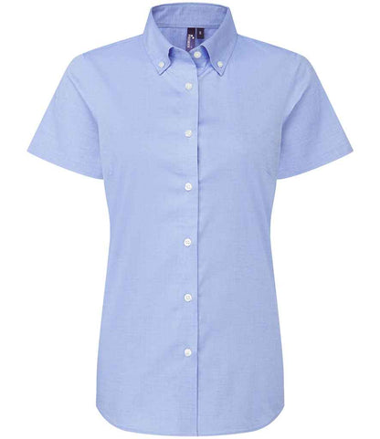 Premier Ladies Supreme Short Sleeve Oxford Shirt - FRONT