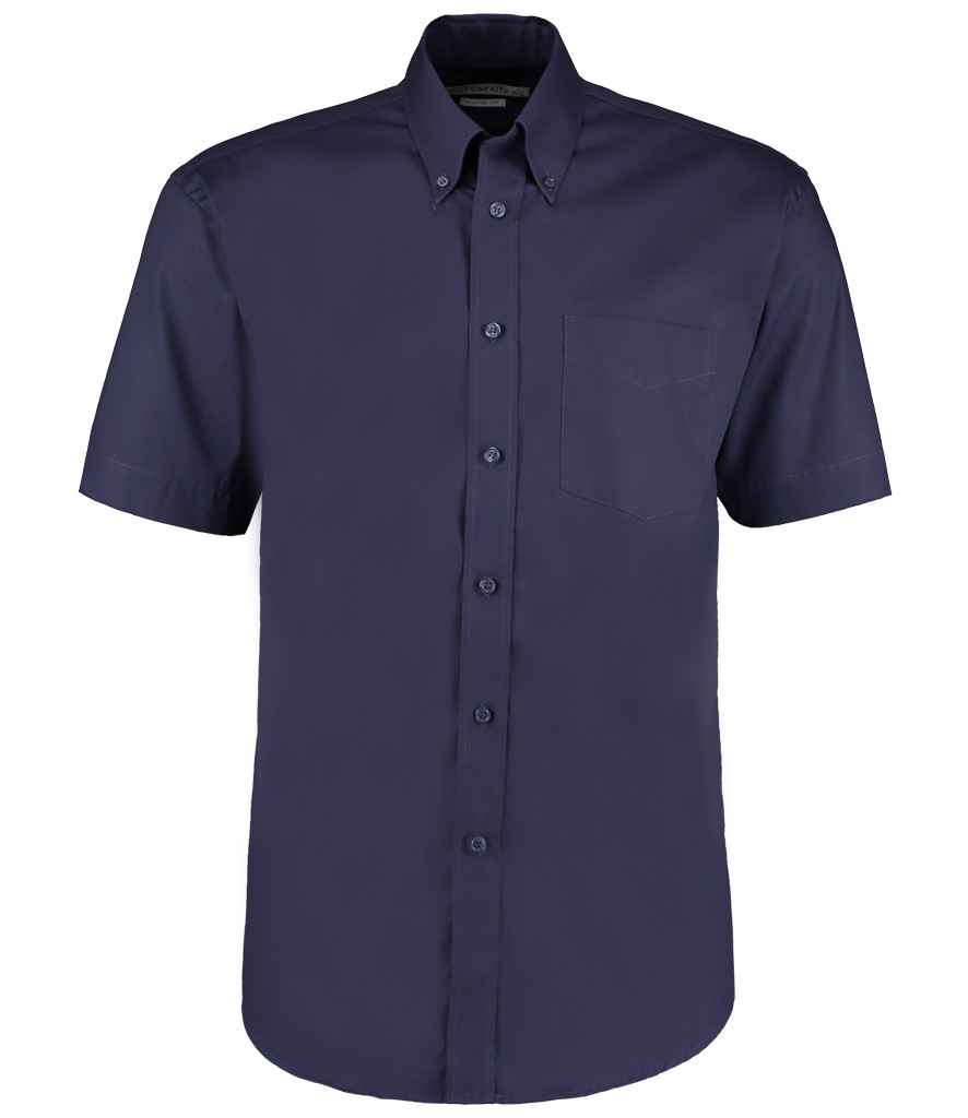 Kustom Kit Premium Short Sleeve Classic Fit Oxford Shirt - FRONT