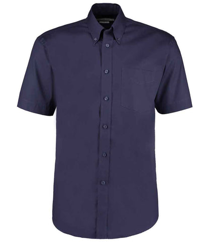 Kustom Kit Premium Short Sleeve Classic Fit Oxford Shirt - FRONT