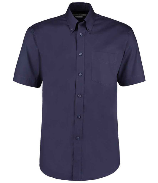 Kustom Kit Premium Short Sleeve Classic Fit Oxford Shirt - FRONT